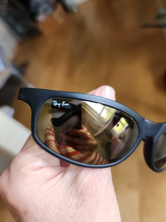 Ray-Ben Bausch & Lomb Lenses W2500 OMAS P S8 Black Sunglasses Gold Mirror Lenses main image 12